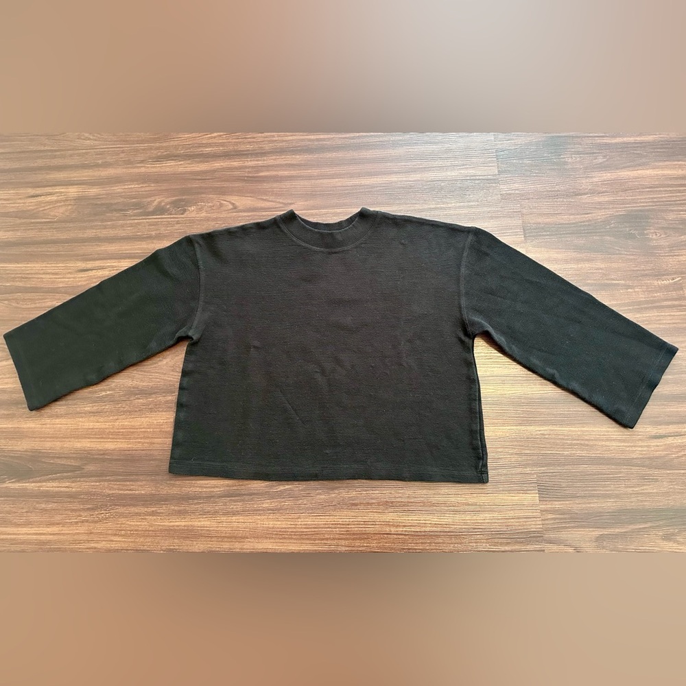 a new day Black Knit Top